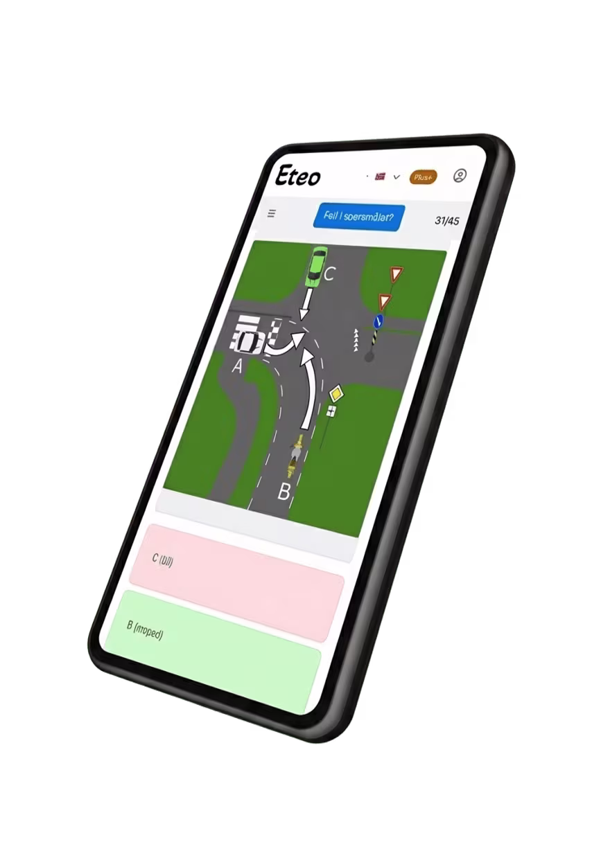 Funksjoner som gjør deg klar for taxiprøven